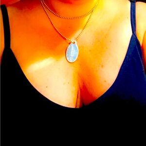 TIFFANY AND CO.. Return to Tiffany's 34 inch Oval Dog Tag Sterling Silver